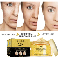 Eelhoe 24K Gold Repair Cream Firming Loose Skin Fading Wrinkle Moisture Replenishment Skin Rejuvenation Skin Cream Shrink Pores
