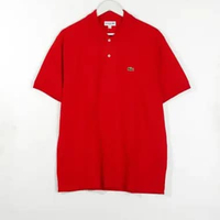 Polo LACOSTE GREEN POCKET CLASSIC RED POLO 100% ORIGINAL Size M