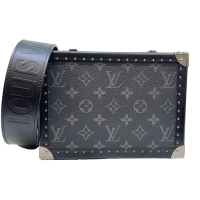 Louis Vuitton 路易威登 Clutch Box 黑灰色原花紋硬殼包/硬盒箱/斜背包(M20101)