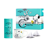 【SNOOPY TEA】史努比茶杯茶葉禮盒1入(檸檬草綠茶)