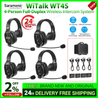 Saramonic WiTalk WT4S Microphone System Hands-Free Communication Wireless Headset Duplex Intercom for Marine Sport Coaches