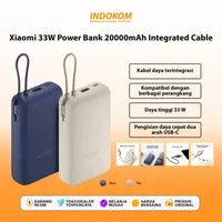 Xiaomi 33W Power Bank 20000mAh Integrated Cable Blue