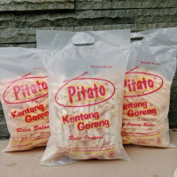 Pitato Kentang Goreng Rasa Original & Balado Makanan Ringan Enak untuk Snack Harian