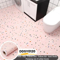 Stiker Kamar Mandi Tahan Air Berperekat Tebal Motif Marmer 60X200Cm Wallpaper Lantai Kamar Mandi Ant