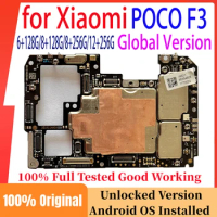 Original Unlocked Motherboard for Xiaomi Poco F3 Mainboard with Full Chips 128gb 256gb Circuit Logic Board Plate for Redmi K40