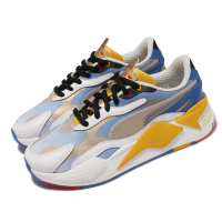 Puma 休閒鞋 RS X3 Sonic Color 女鞋 音速小子 厚底 微增高 流行穿搭 白 藍 黃 373427-01