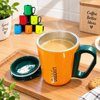 Mug Stainless Steel Mug Kopi Tahan Panas Mug Aesthetic Lucu Cangkir Kopi Cangkir Tahan Panas Cangkir