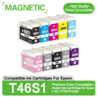 T46S T46S1 T46S2 T46S3 T46S4 T46S5 T46S8 T46SD Premium Color Compatible InkJet Ink Cartridge for Epson SC P700 Printer