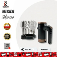 Signora Silencio Hand Mixer 400W Low Noise | 9 Speed Control PILIHAN HADIAH HADIAH LADDLE