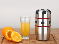 手動榨汁機 不銹鋼橙汁榨汁機手動家用擠橙子檸檬水果壓汁器迷你小型榨汁器語  瑪麗蘇