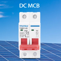 2P DC 1000V Solar Mini Circuit Breaker Battery Switch 6A 10A 16A 20A 25A 32A 40A 50A 63A DC MCB for Photovoltaic PV System