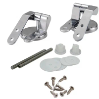 1 Set Stainless Steel Seat Hinge flush toilet cover mounting connector toilet lid hinge mounting fittings Replacement Parts
