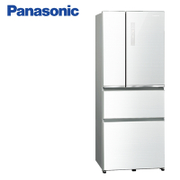 Panasonic 國際牌500公升一級能效玻璃四門變頻冰箱(翡翠白)-NR-D501XGS-W