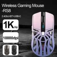 SMAILWOLF-RS8 73g Trò chơi bluetooth không dây chuột Năng lượng cho thấy Thiết kế tổ ong Trình điều 