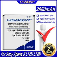 HSABAT BA800 3850mAh Battery For Sony Xperia S LT25i Xperia V LT26i Sony Xperia Arc HD Xperia V LT25i
