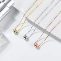 Classic Round Beads Lucky Roll Charms Necklace For Women Dress ZN00066