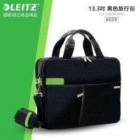 德國 LEITZ 多功能收納商務包 6039 13.3吋 筆電專用旅行包-M 黑/個 旅行包 電腦包 筆電包  公事包