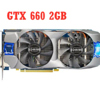 GTX 660 2GB Graphics Cards GeForce GPU 192Bit GDDR5 Video Card for NVIDIA Map GTX 660 2GD5 2G Hdmi Dvi DP Used