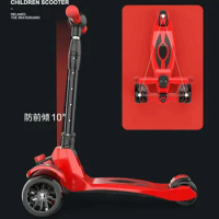 S Free Shipping Kids Foldable Scooter, 3 Wheels Folding Scooter, Child foldable kick scooter