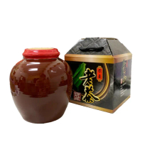【喝茶閒閒】懷舊甕藏陳年老茶葉禮盒/300gx2甕(1斤;附精美提盒)