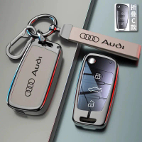 Sarung Kunci Kereta Aloi Zink Pelindung dan Hiasan Untuk Audi A1 A3 8P A4 A5 A6 C7 A7 S3 S7 S8 R8 Q2