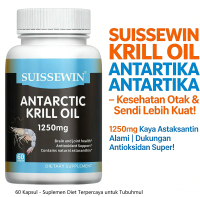 Suissewin Krill Antartika (60 Kapsul) Kapsul Astaxanthin Kapsul Astaxanthin untuk Peningkatan Kardio