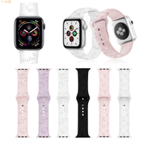 適用於可愛卡通壓印矽膠錶帶 Apple Watch 蘋果手錶錶帶 iwatch S7SE654s8ultra