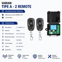 Wireless Relay Switch RF 433MHz 12V Remote Control Saklar Jarak Jauh Smart Switch Modul Relay Elektr