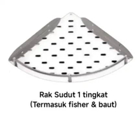 RAK KAMAR MANDI DAPUR / RAK SUDUT KAMAR MANDI / RAK STAINLESS STEEL