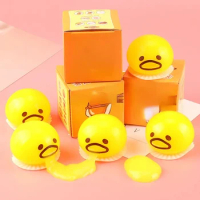 1 Pcs Squishy Puking Egg Yolk Stress Ball with Yellow Goop Relieve Stress Toy Funny Squeeze Tricky AntiStress Disgusting Egg Toy