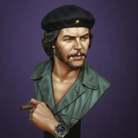 Unpainted Kit 1/10 Che Guevara bust figure Historical Resin Figure miniature garage kit