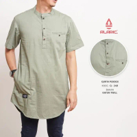 Alaric Baju Koko Kurta Pria Dewasa Lengan Pendek Premium Series Idul Fitri Muslim Fashion