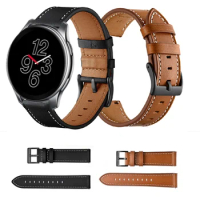 Genuine Leather Strap For OnePlus Watch Smart Watchband For Xiaomi MI Watch Color Replacement Bracelet For VIVO Watch 42mm 46mm