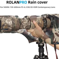 ROLANPRO Camera Rain Cover Raincoat XS Size For SIGMA 150-600mm F5-6.3 DG OS HSM Contemporary Telephoto Lens For Canon Nikon