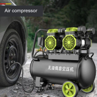 220V Portable Air Compressor Ultra Quiet Oil Free Small Air Compressor Spray Painting High-pressure Air Pump Car Air Compressor