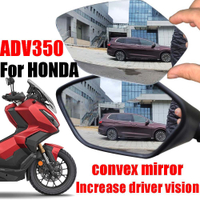 สำหรับ HONDA ADV 350 ADV350 2022อุปกรณ์เสริมกระจกนูนกระจกมองหลังด้านหลังกระจกเพิ่ม Field View Vision เลนส์อะไหล่