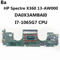 For HP 13-AW Laptop Motherboard DA0X3AMBAI0 CPU i7-1065G7 Notebook Mainboard