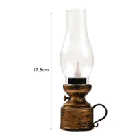 LED Candle Low Consumption Electronic Oil Lamp Power Saving Shooting Props Convenient 80s Vintage Electronic Candle Light