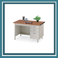 【屬過大商品，運費請先詢問】辦公家具 UD-127H 櫸木紋 U型電腦桌 辦公桌 書桌 桌子