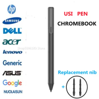 Chromebook Pen USI Stylus Pencil with Palm Rejection 4096 Pressure Sensitive AAAA Battery for HP ASUS Lenovo Tablet Chrome Book