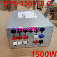 New Original PSU For Delta 80plus Gold Support dual CPU 4-way 2080Ti 1500W Power Supply DPS-1500FB C