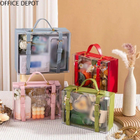 OFFICE DEPOT Túi xách Sang trọng nhẹ Hộp quà trong suốt Cửa sổ nhìn thấy được Hộp đựng Cầm tay Nhiều