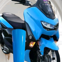 Stiker Skotlet motor biru muda glossy Skotlet Stiker blue Lebar 45 cm Motorcycle stiker  pcx  160  k