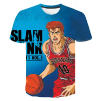 New Summer Short Sleeve Slam Dunk Team T-Shirt 3D Printed Men Women Children Fashion Streetwear Round Neck Sweatshirts