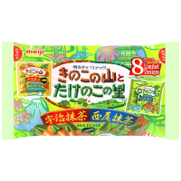 明治製菓 香菇竹筍造型餅乾[抹茶風味] 92g