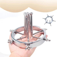 Adjustable anal vaginal dilator vagina speculum metal anus Pussy expansion device BDSM SM sex toys for woman men gay adult sexy