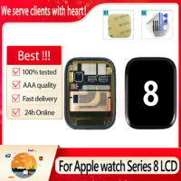 AMOLED For Apple Watch Series 8 41mm 45MM LCD Display Touch Screen Digitizer Assembly For iWatch 8 LCD Substitution