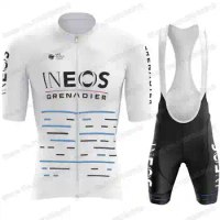 2022 Classic INEOS Grenadier Cycling Jersey Set Summer Retro Cycling Clothing Men Road Bike Suit Bicycle Pants Riding Uniform