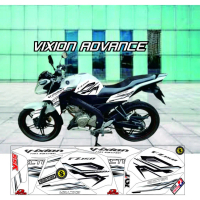 POLET LIS VARIASI Striping Vixion New Advance NVA Variasi STRIPING MOTOR VIXION 150 ADVANCE STRIPING