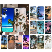 Palm Tree Summer Beach Sea Phone Case for OPPO A77 A57 A57S A78 A96 A91 A54 A74 A94 A73 A52 A53A53S A15 A16 A17 Funda